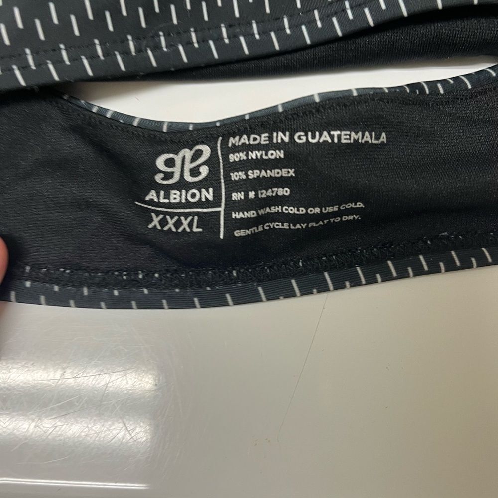 NWT Albion Plus Size MAD DASH GAME CHANGER SWIM TOP Wireless Padded Bra SZ 3XL - Picture 6 of 8